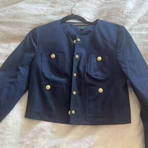 Jcrew Louisa Lady Jacket Navy Chino